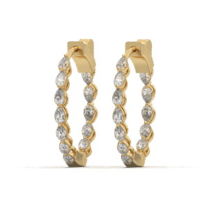 Pear In & Out Hoop(Earring Hoops)