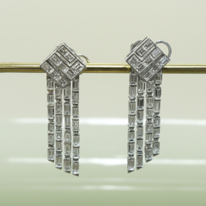 Baguette Drop Earrings