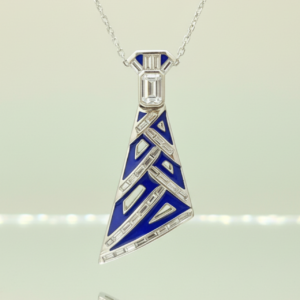 Emerald Baguette Pendant