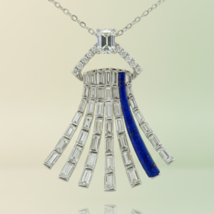 Baguette Emerald Pendant