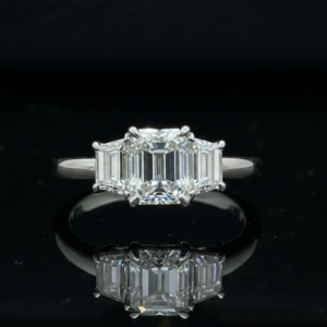 Solitaire Emerald Engagement Ring